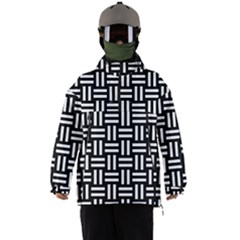 Frets Mosaic Pattern Geometric Men s Ski And Snowboard Waterproof Breathable Jacket by Bedest