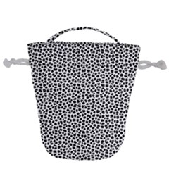 Marble Cracked Pattern Surface Drawstring Bucket Bag by Bedest