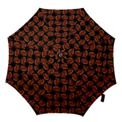Fantasy Skeleton Dragon Hand Drawn Motif Seamless Pattern Bk Hook Handle Umbrellas (small) by dflcprintsclothing