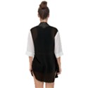 Elegnat BW Print Open Front Chiffon Kimono View2