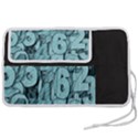 Blue Digits Background, Artwork, Numbers Pen Storage Case (S) View2