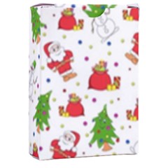Christmas Pattern, Pattern, Christmas, Trees, Santa Playing Cards Single Design (rectangle) With Custom Box by kyorashop23