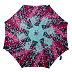 Colorful Splashes Grunge, Abstract Art Hook Handle Umbrellas (large) by kyorashop23