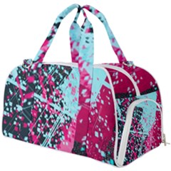 Colorful Splashes Grunge, Abstract Art Burner Gym Duffle Bag by kyorashop23