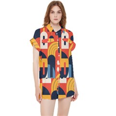 Abstract Pattern Design Chiffon Lounge Set by Salmanaz77