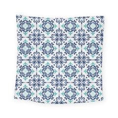 Tiles Abstract Pattern Texture Design Square Tapestry (small) by Salmanaz77