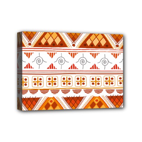 Bright Aztec Ethnic Seamless Pattern Mini Canvas 7  X 5  (stretched) by Bedest