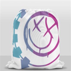 Blink 182 Logo Drawstring Bag (small) by avitendut