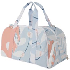 Pattern Plants Leaves Nature Burner Gym Duffle Bag by Bedest