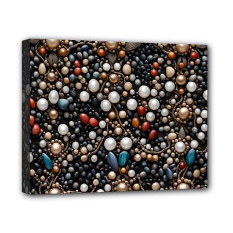 Pearls And Stones Canvas 10  X 8  (stretched) by dedoma