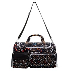 Pearls And Stones Sports Gym Duffle Bag With Shoe Compartment by dedoma