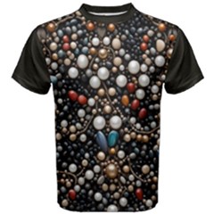 Pearls And Stones Men s Cotton T-shirt by dedoma