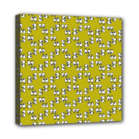 Eyes Pattern Mini Canvas 8  X 8  (stretched) by Bedest
