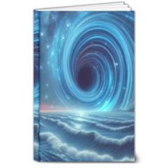 Astral Waveform Fantasy 8  X 10  Hardcover Notebook by Grandong