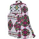 Ukrainian Folk Seamless Pattern Ethnic Ornament Border Element Traditional Double Compartment Backpack View1