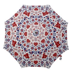 Scandinavian Folk Seamless Pattern Hook Handle Umbrellas (small) by Grandong