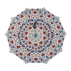 Scandinavian Folk Seamless Pattern Automatic Folding Umbrella With Case (large) by Grandong