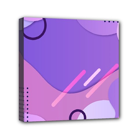 Colorful Labstract Wallpaper Theme Mini Canvas 6  X 6  (stretched) by Apen