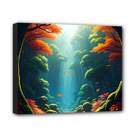 Autumn Trees Nature Canvas 10  X 8  (stretched) by Bedest