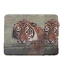 Swimming Tiger 15  Vertical Laptop Sleeve Case With Pocket View2