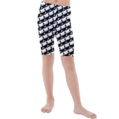 Stylish Coffee Cup Pattern Kids  Mid Length Swim Shorts by ExtraAwesomeSauce