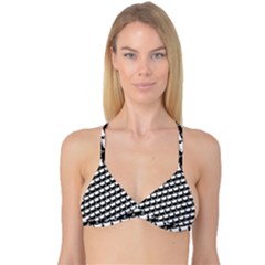 Stylish Coffee Cup Pattern Reversible Tri Bikini Top by ExtraAwesomeSauce