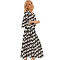 Stylish Coffee Cup Pattern Midsummer Wrap Dress View3