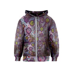 Abstract Molecular Space Art Kids  Zipper Hoodie by ExtraAwesomeSauce