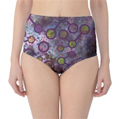 Abstract Molecular Space Art Classic High-waist Bikini Bottoms by ExtraAwesomeSauce
