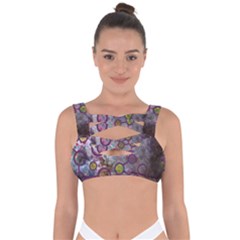 Abstract Molecular Space Art Bandaged Up Bikini Top by ExtraAwesomeSauce