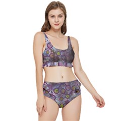Abstract Molecular Space Art Frilly Bikini Set by ExtraAwesomeSauce