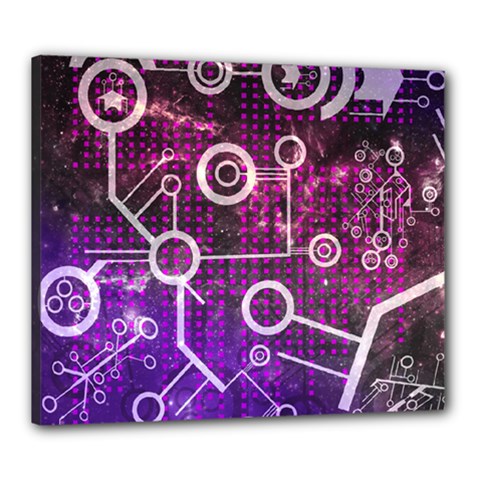 Cosmic Network Geometric Art Canvas 24  X 20  (stretched) by ExtraAwesomeSauce