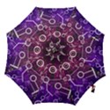 Cosmic Network Geometric Art Hook Handle Umbrellas (Large) View1
