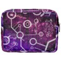 Cosmic Network Geometric Art Make Up Pouch (Large) View2