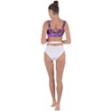 Cosmic Network Geometric Art Bandaged Up Bikini Top View2
