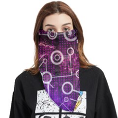 Cosmic Network Geometric Art Face Covering Bandana (triangle) by ExtraAwesomeSauce