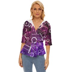 Cosmic Network Geometric Art Lightweight Drawstring Hooded Top by ExtraAwesomeSauce
