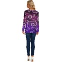 Cosmic Network Geometric Art Long Sleeve Crew Neck Pullover Top View4