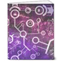 Cosmic Network Geometric Art 8  x 10  Softcover Notebook View1