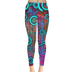 Abstract Tech Galaxy Design Everyday Leggings  by ExtraAwesomeSauce
