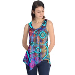 Abstract Tech Galaxy Design Sleeveless Tunic by ExtraAwesomeSauce
