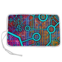 Abstract Tech Galaxy Design Pen Storage Case (m) by ExtraAwesomeSauce