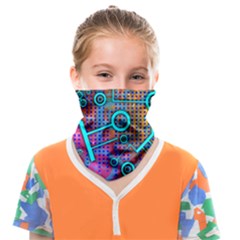 Abstract Tech Galaxy Design Face Covering Bandana (kids) by ExtraAwesomeSauce