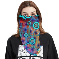 Abstract Tech Galaxy Design Face Covering Bandana (triangle) by ExtraAwesomeSauce