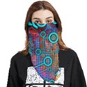 Abstract Tech Galaxy Design Face Covering Bandana (Triangle) View1