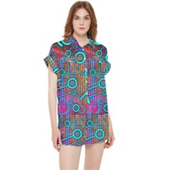 Abstract Tech Galaxy Design Chiffon Lounge Set by ExtraAwesomeSauce