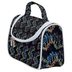 Multicolored Dna Strand Art Satchel Handbag by ExtraAwesomeSauce