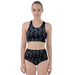 Multicolored Dna Strand Art Racer Back Bikini Set by ExtraAwesomeSauce