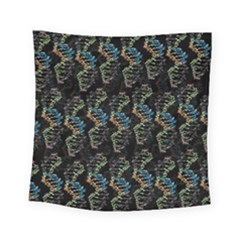 Multicolored Dna Strand Art Square Tapestry (small) by ExtraAwesomeSauce