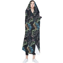 Multicolored Dna Strand Art Wearable Blanket by ExtraAwesomeSauce